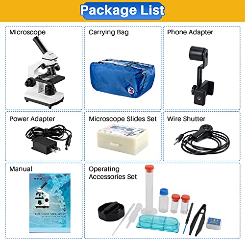 100X-2000X Compound Microscope with Slides X530