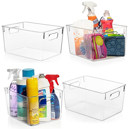 Clear Plastic Storage Bins X146