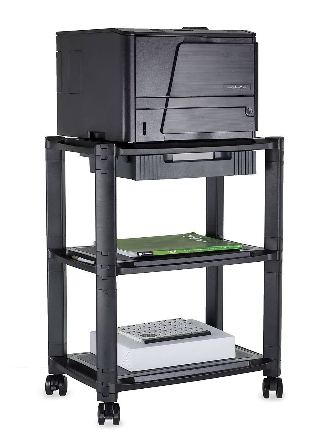Printer Stand with Wheels and Drawer Q19422