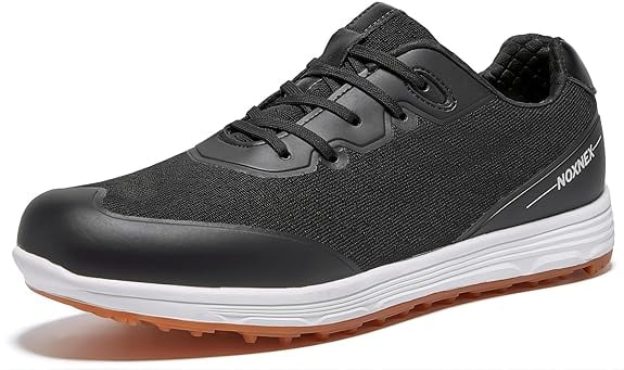 Water-Resistant Lightweight Non-Slip Leather Golf Shoes T8713