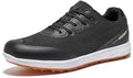 Water-Resistant Lightweight Non-Slip Leather Golf Shoes T8713