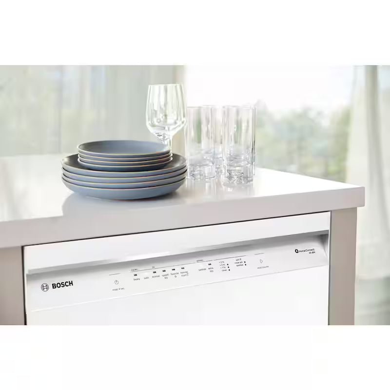 White 24 in. Dishwasher with Stainless Steel Tub and 3rd Rack X86440