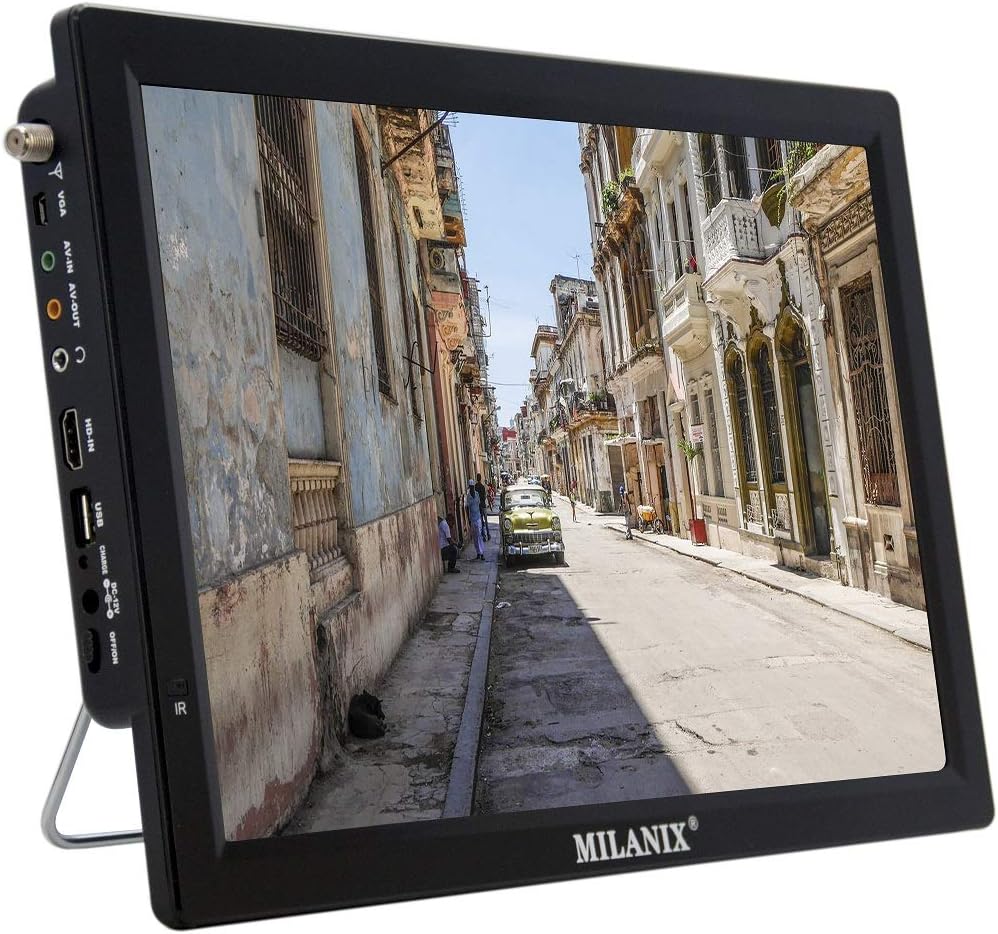 14.1 Portable Widescreen LED TV with HDMI, USB/SD Card Slot, and Remote Control P1195