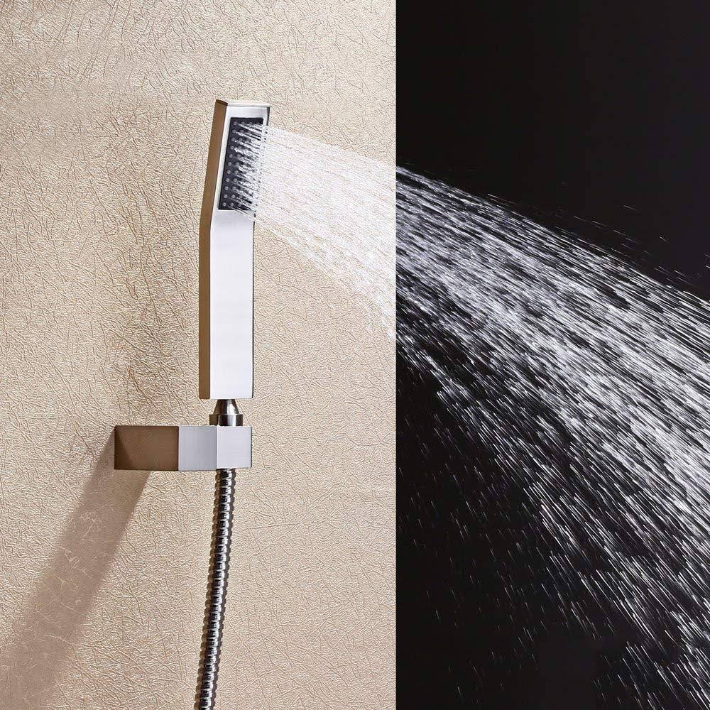 Rainfall LED Shower Set Double-Function Valve Brass Handheld Shower Oil Rubbed Bronze R496763