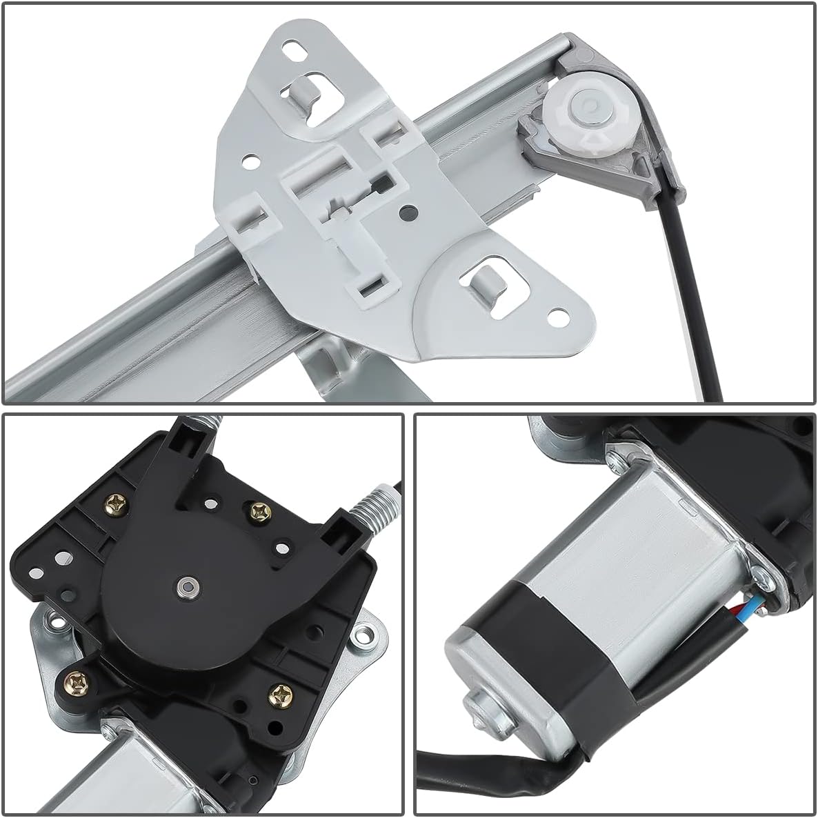 Front Power Window Regulator with Motor Assembly, Driver Left Side Pack of 2 R563596