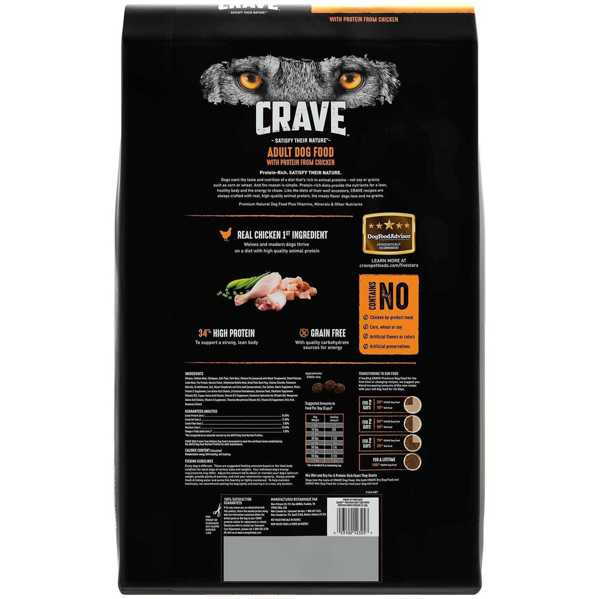 Grain Free Adult Dry Dog Food with Protein C1862