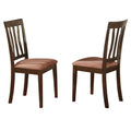 Antique Dining Chair with Microfiber Seat - Set of 2 Y434746