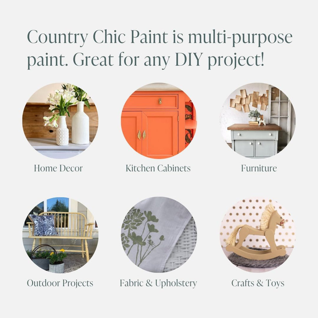 Chalk Style All-in-One Matte Paint Half Pint 8oz White I8899