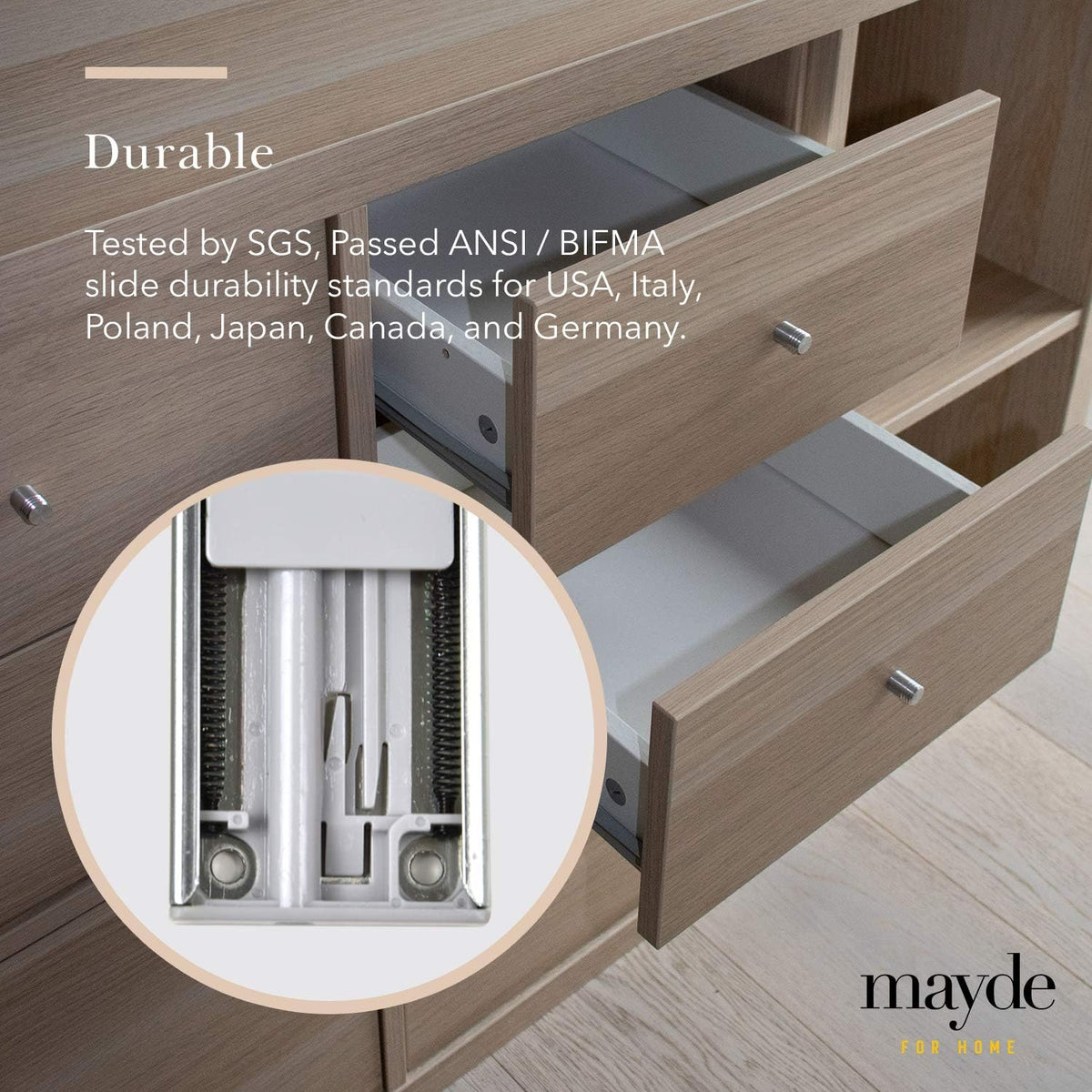 10-Pairs 18 Inch Soft Close Drawer Slides L8631