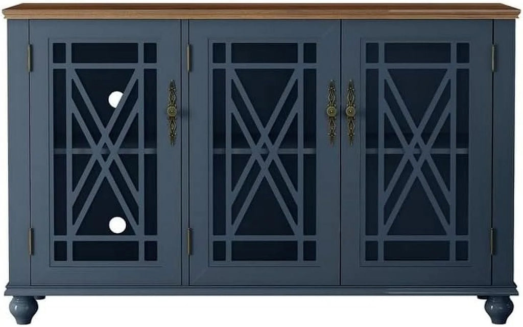 Vintage Wood Kitchen Accent Buffet Sideboard Cabinet O237