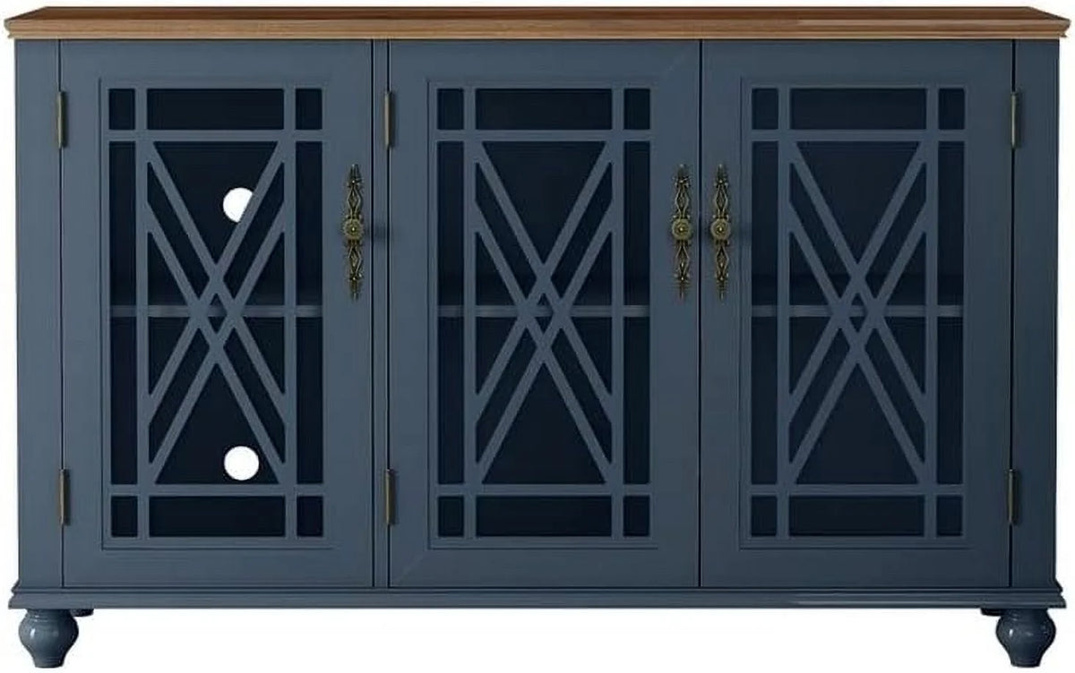 Vintage Wood Kitchen Accent Buffet Sideboard Cabinet O237