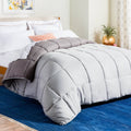 Black California King Microfiber Down Alternative Comforter Z455276