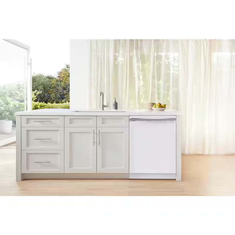 White 24 in. Dishwasher with Stainless Steel Tub and 3rd Rack X86440