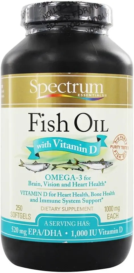Fish Oil with Vitamin D 250 Softgels M554