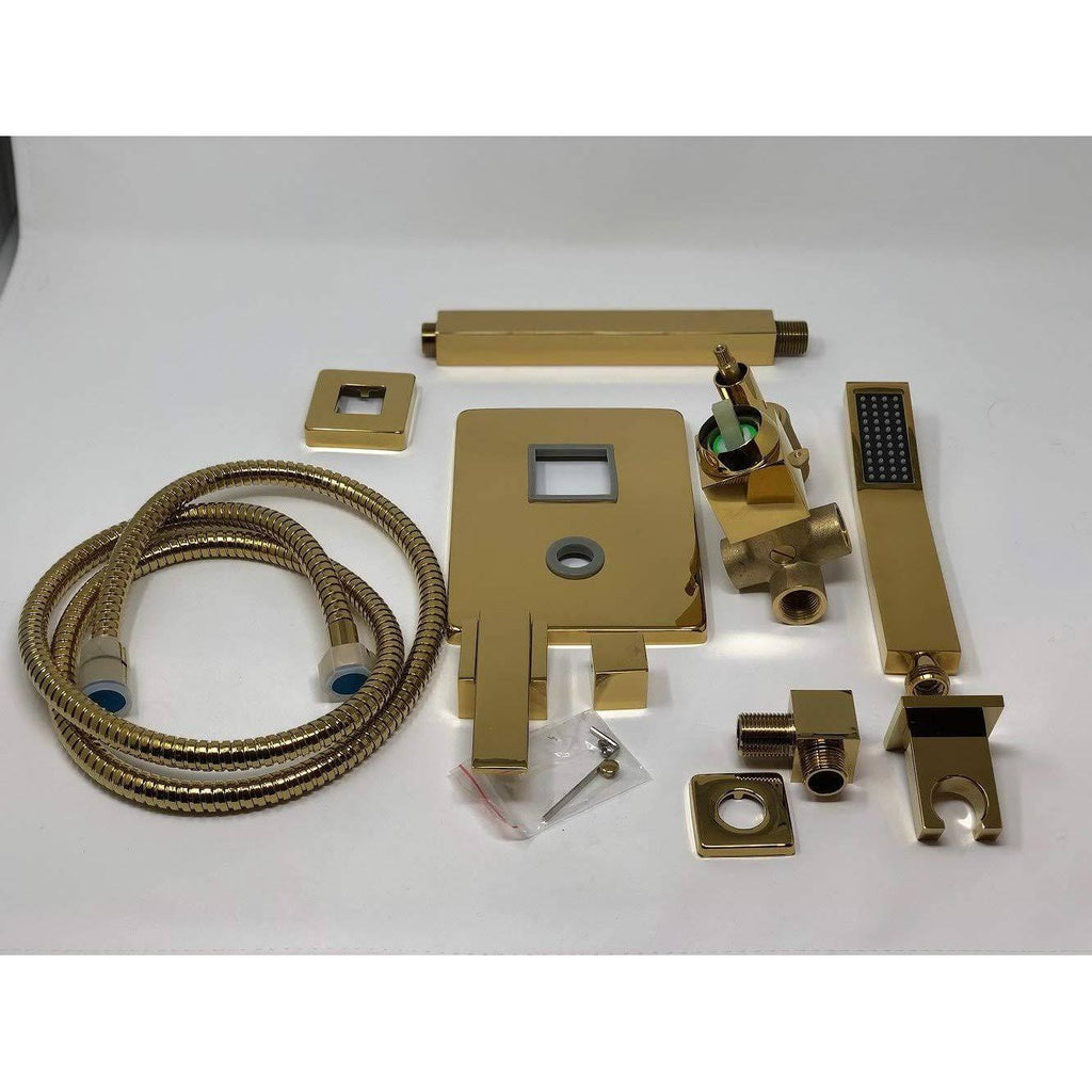 Rainfall LED Shower Set Double-Function Valve Brass Handheld Shower Oil Rubbed Bronze R496763