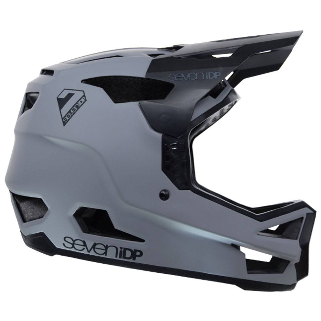 Matte Grey-Gloss Black Full Face Helmet C6134