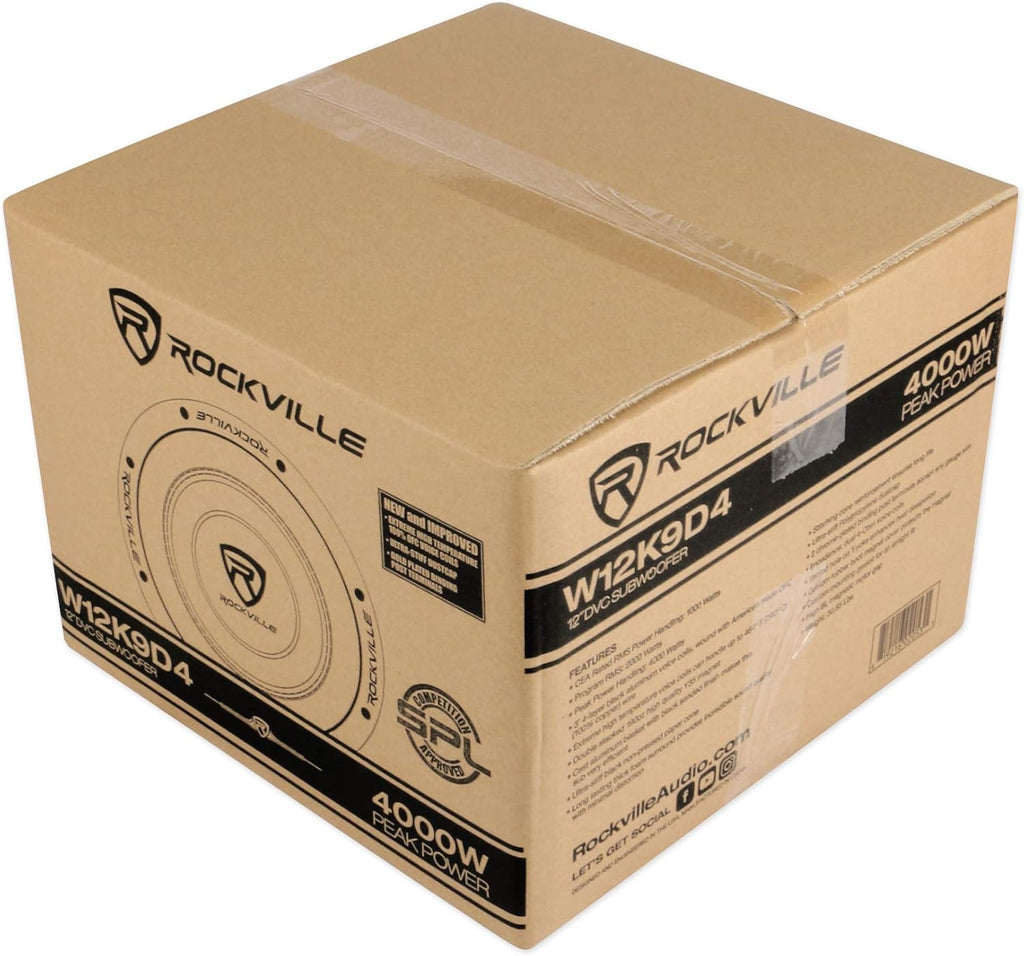 12 8000 Watt Car Subwoofers + Vented Sub Box Enclosure Q112