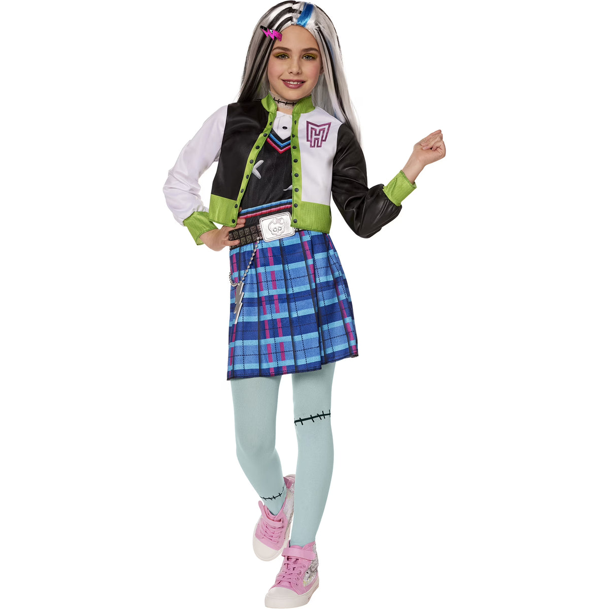 Girls Frankie Stein Halloween Costume Q34053
