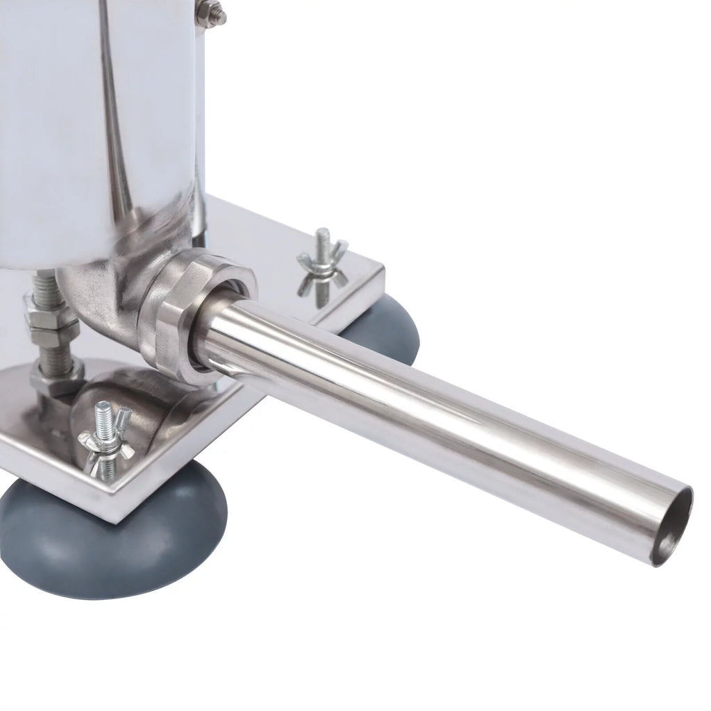 3L Manual Sausage Stuffer Stainless Steel Vertical Sausage Maker with 8 Tubes V649205
