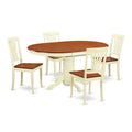 Buttermilk Cherry 5 Piece Dinette Table and 4 Wood Seat Chairs J1561