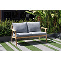 Teak Patio Sofa with Olefin Cushions B87554