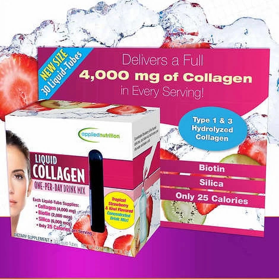Liquid Collagen Drink Mix Tubes, 4000 Mg, 30 Ct I621560