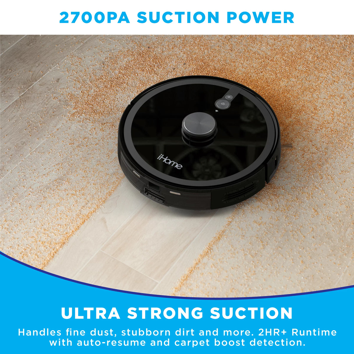 3-in-1 Robot Vacuum with Vibrating Mop Q203