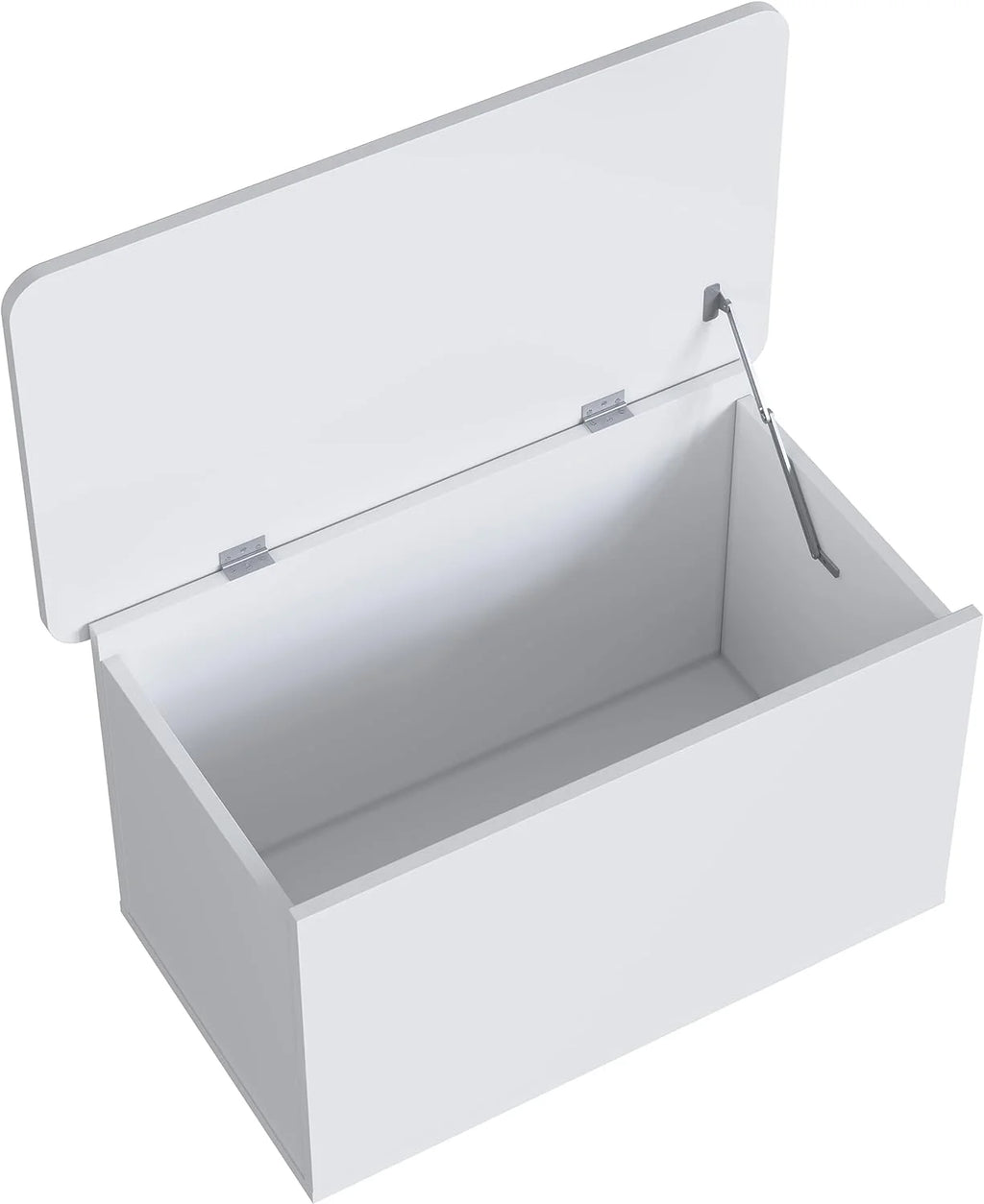 White Engineered Wood Storage Trunk with Lid A5951
