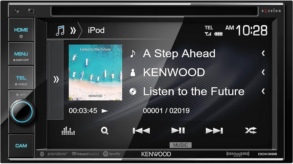 Double DIN Bluetooth Car Stereo Receiver with 6.2" Touchscreen D95641