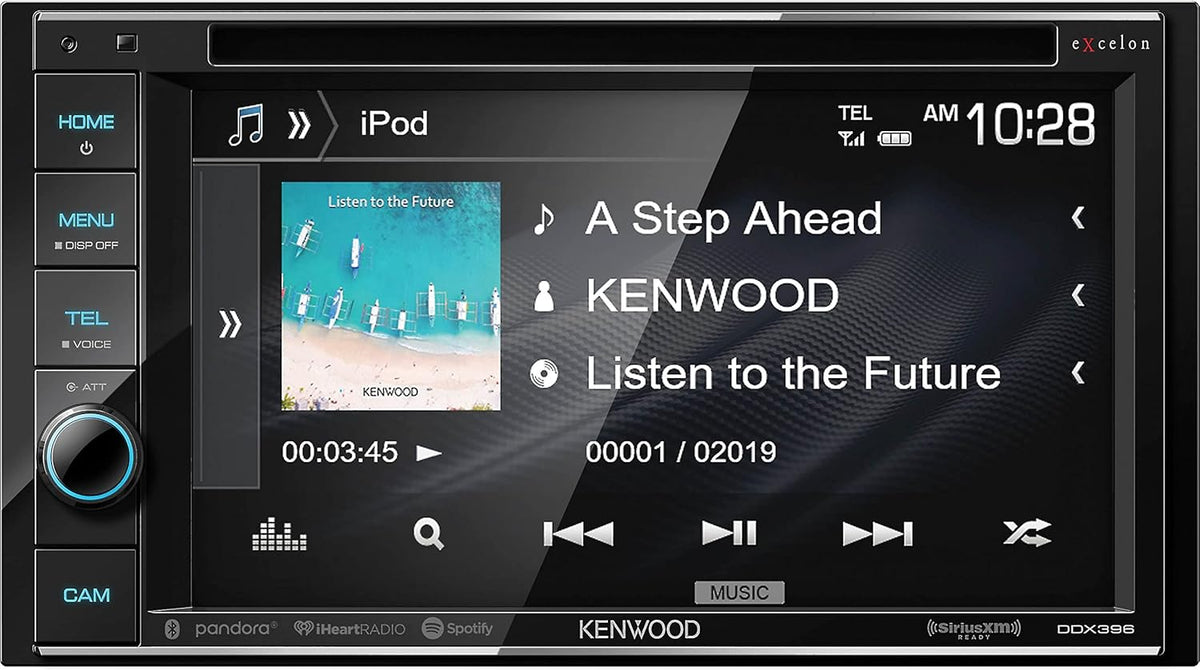Double DIN Bluetooth Car Stereo Receiver with 6.2" Touchscreen D95641