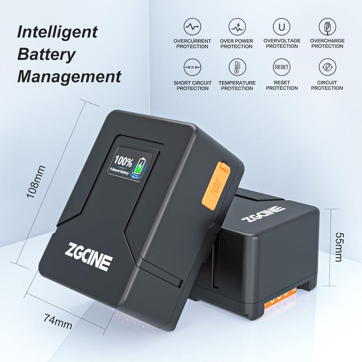 99Wh 14.8V V-Mount Battery with D-TAP USB-C USB-A Output V325