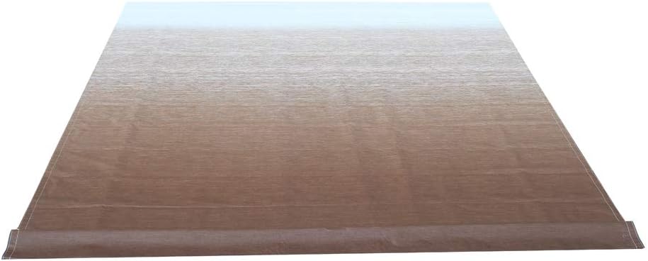 12x8 Feet Polyester RV Awning Fabric Replacement Blue/White Stripes L724006