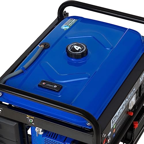 Blue Black Gas Powered Portable Generator 4400 Watt Electric Start S87023