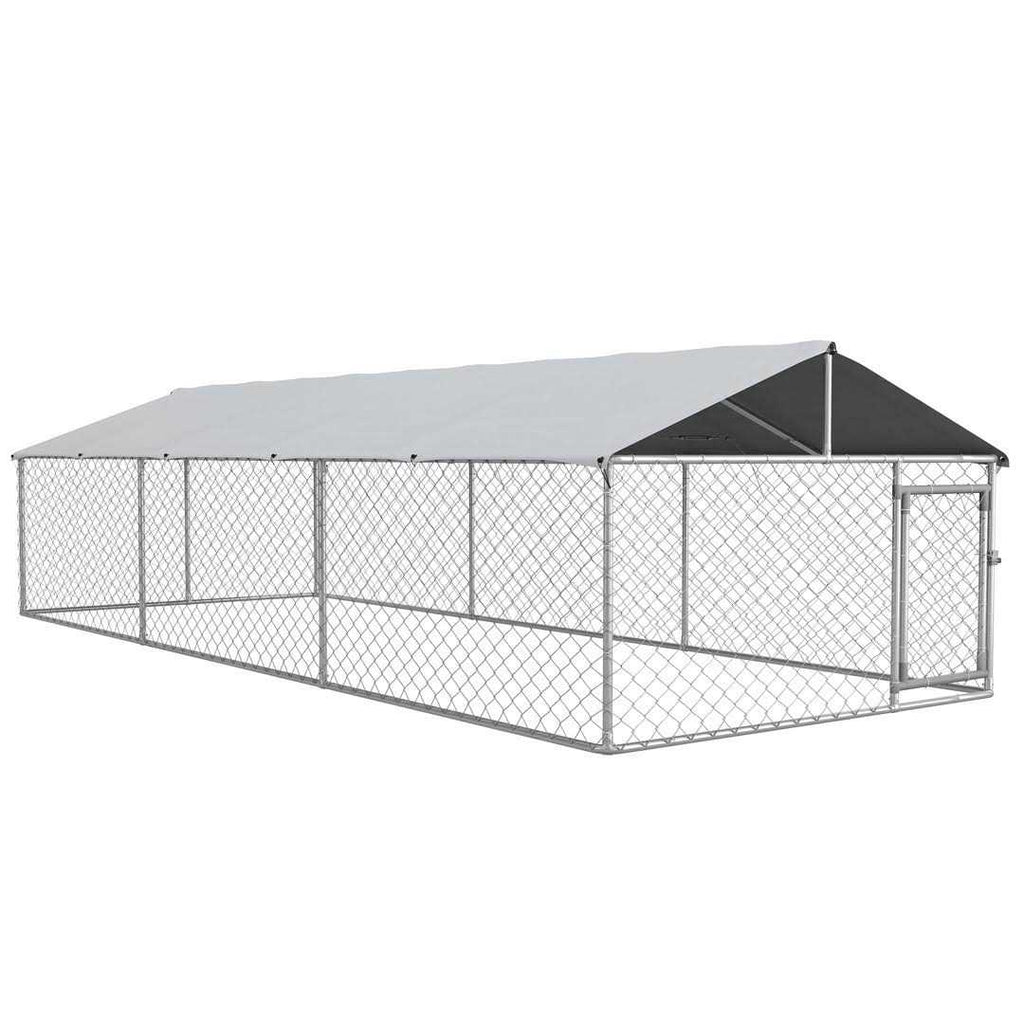 Large Outdoor Dog Kennel with Waterproof UV Resistant Roof M613