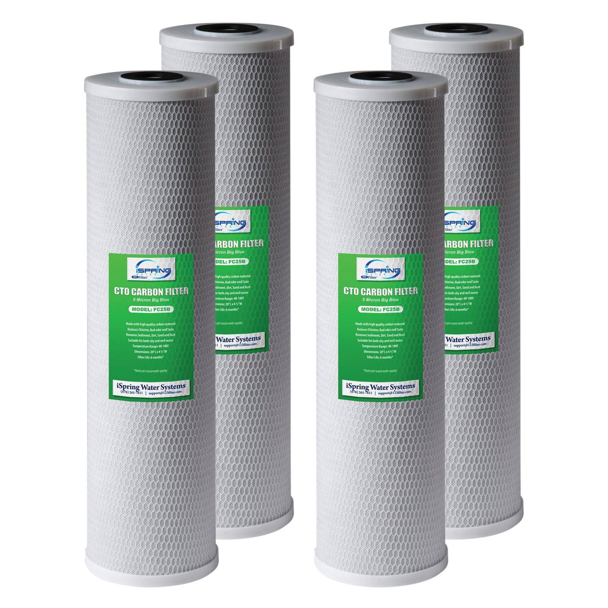4-Pack 20-inch CTO Carbon Block Water Filter N854798