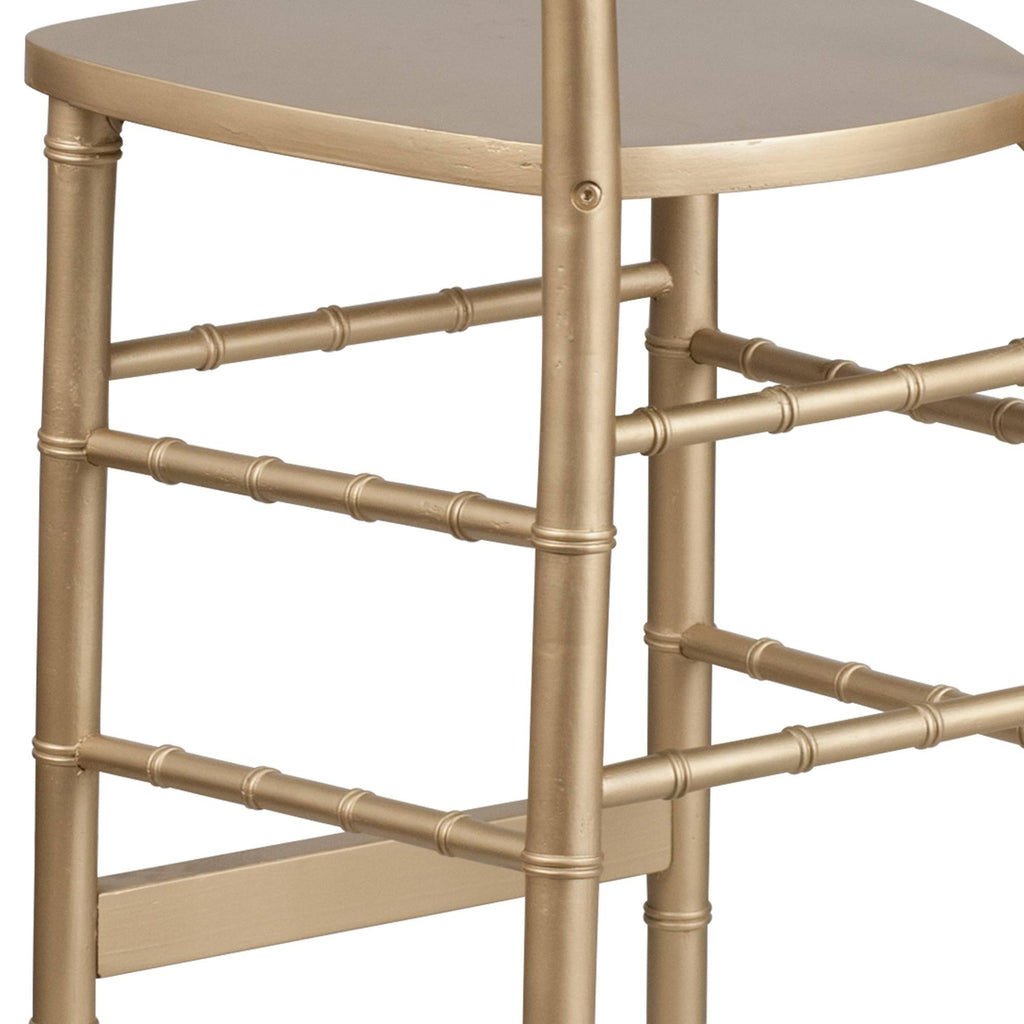 Gold Wood Chiavari Barstool U59032