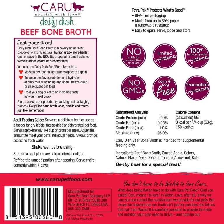 Beef Broth Meal Topper for Cats & Dogs A395177