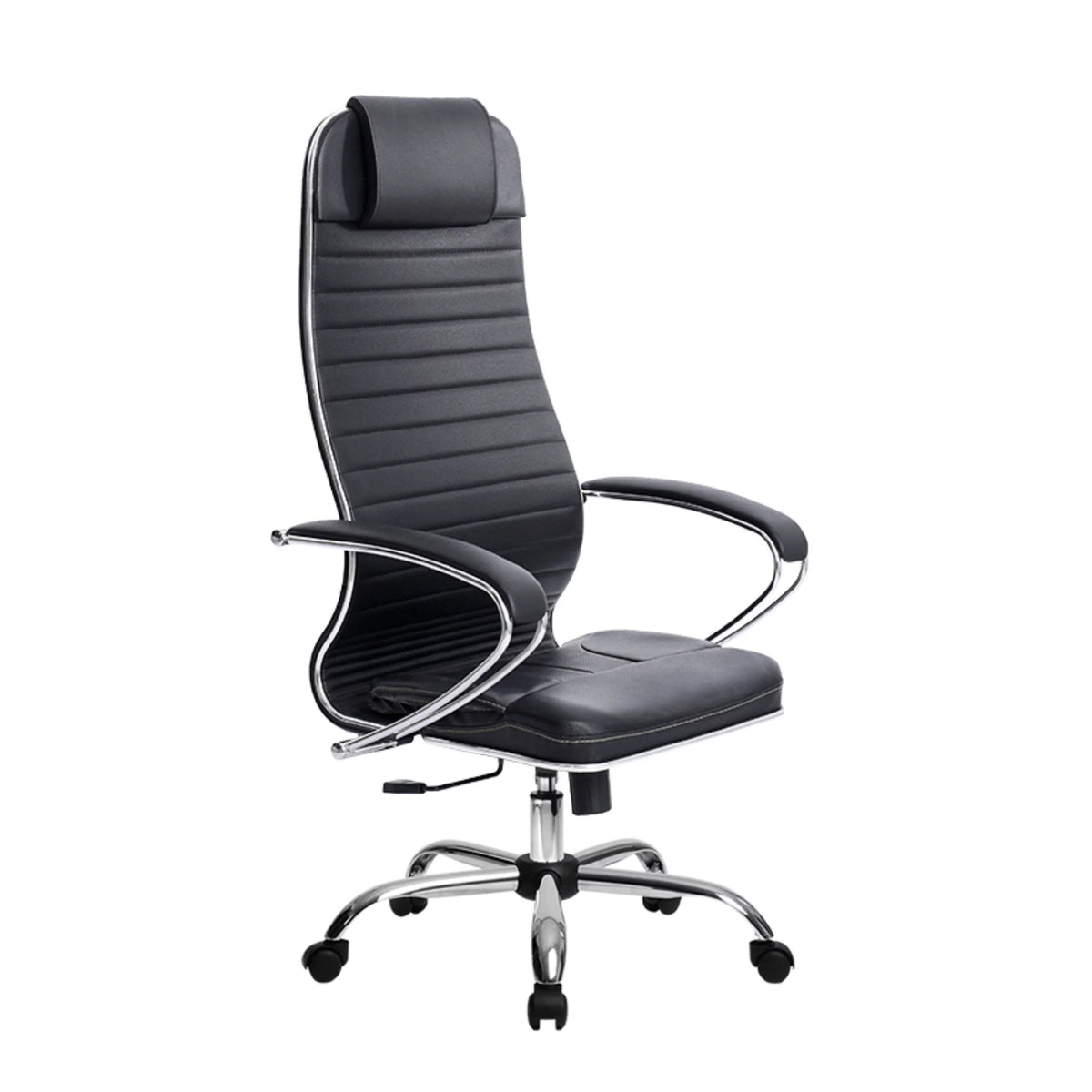 Black High Back Executive Office Chair with Adjustable Headrest and Armrests X3918