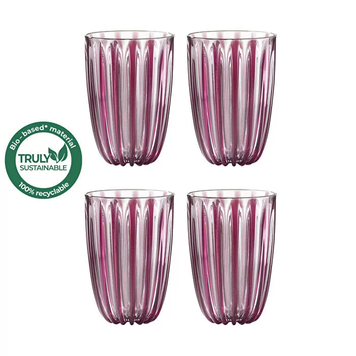 Set of 4 Glasses Amethyst A543402