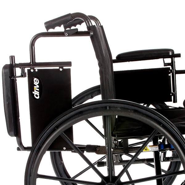 Lightweight Dual Axle Wheelchair with Adjustable Detachable Arms, Elevating Leg Rests, 20x22 V9149