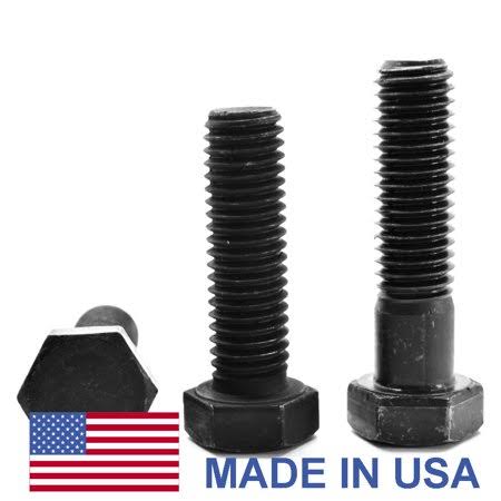 1 inch-8 x 2 inch Grade 8 Hex Cap Screw Alloy Steel Black Oxide Pk 10 X399037