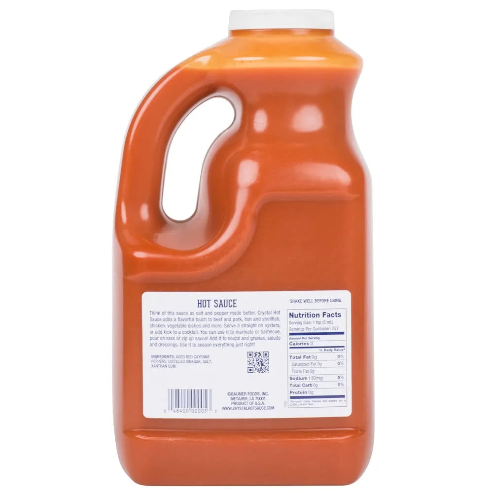 Crystal Hot Sauce 1 Gallon Plastic Bottles S484728