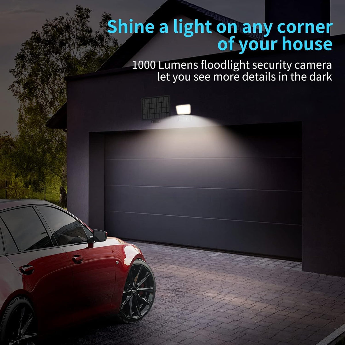 Wireless Solar Battery Powered Outdoor Security Camera with 2-Way Audio and IP66 Waterproof C9659