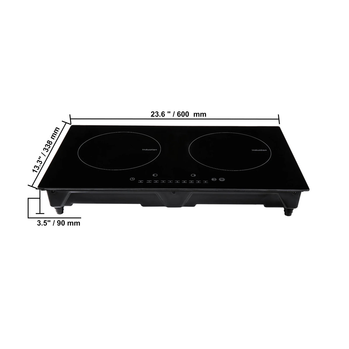2 Burners Ceramic Glass Electric Cooktop U55569