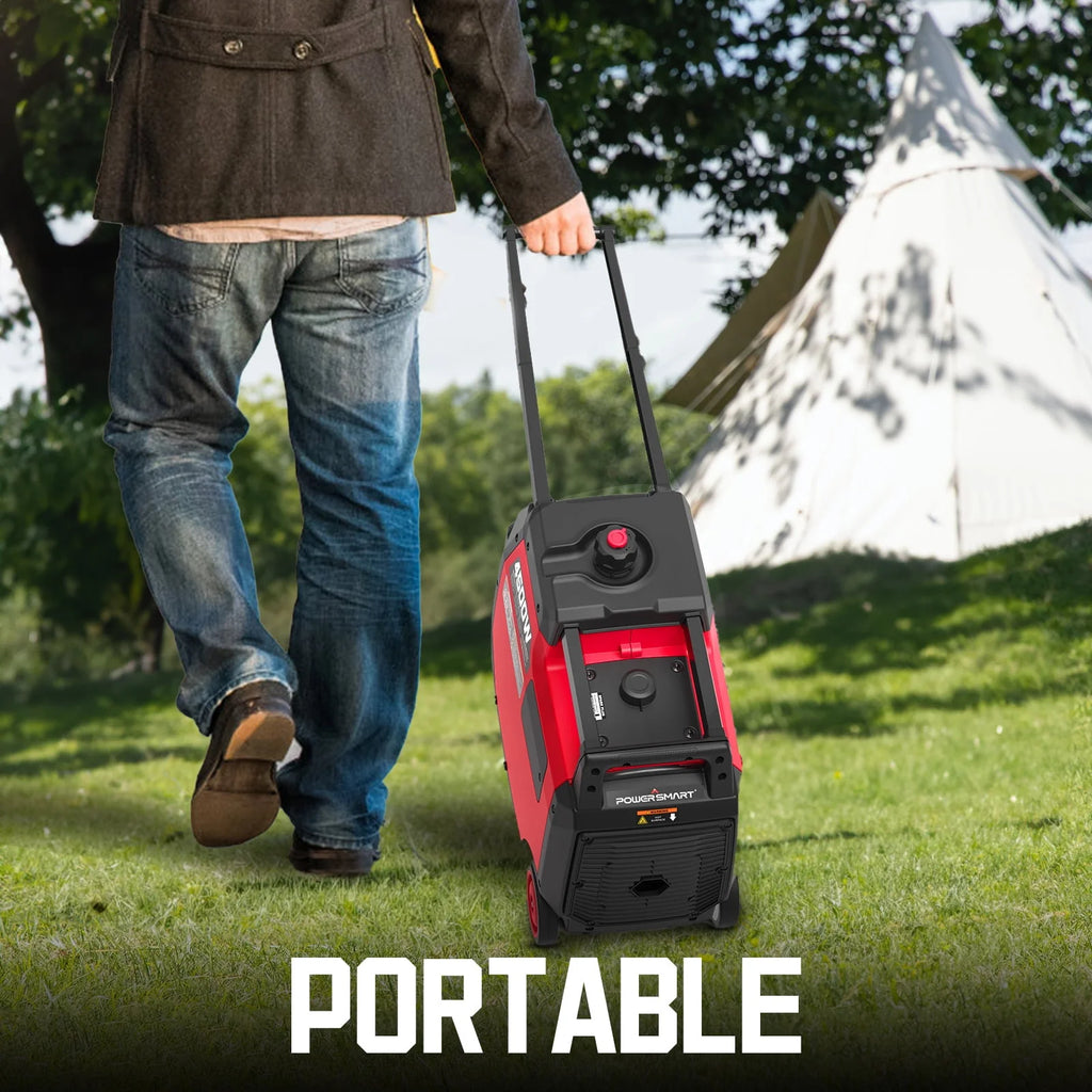 4500W Portable Inverter Gas Generator with Electric Start E358