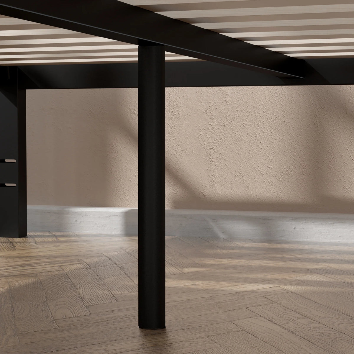 18" Metal Platform Bed Frame, Queen H40068