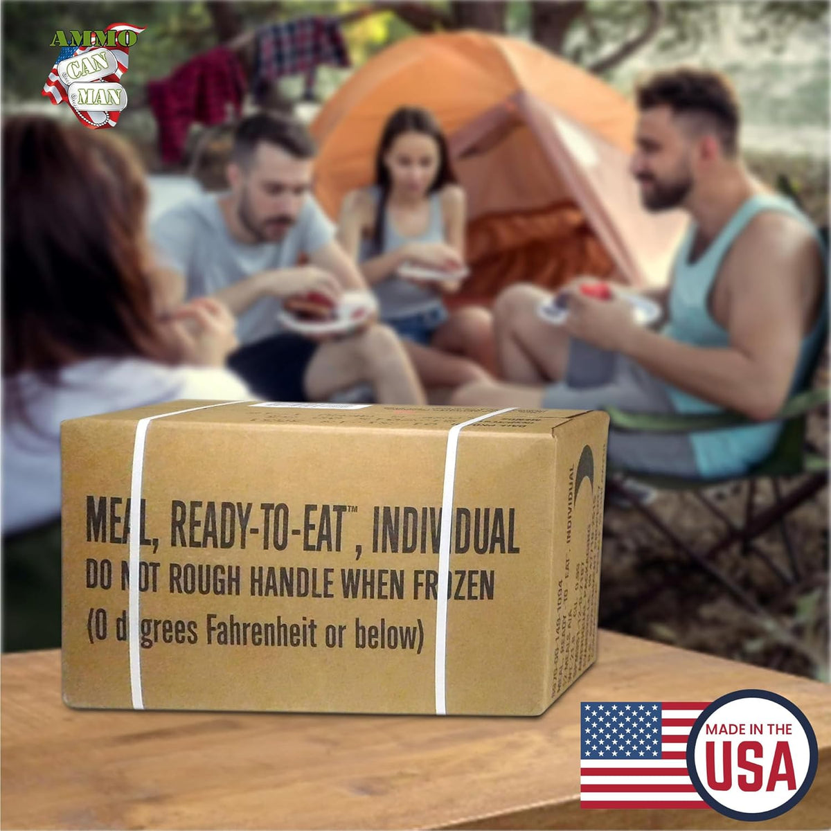 12 Pack MRE with Flameless Heaters and Freeze Dried Meals P6040