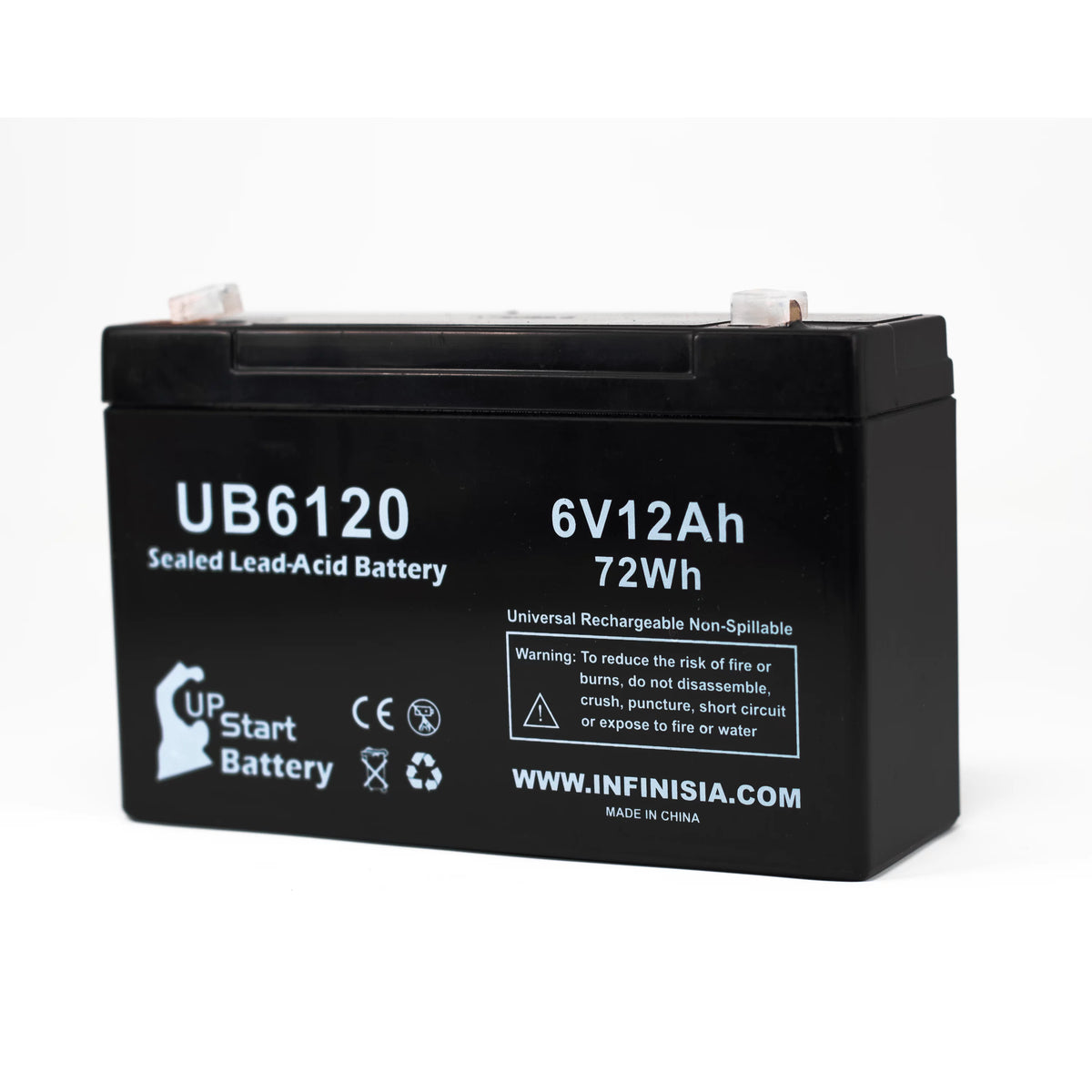 4x Pack 6V 12Ah Sealed Lead Acid Battery Y817