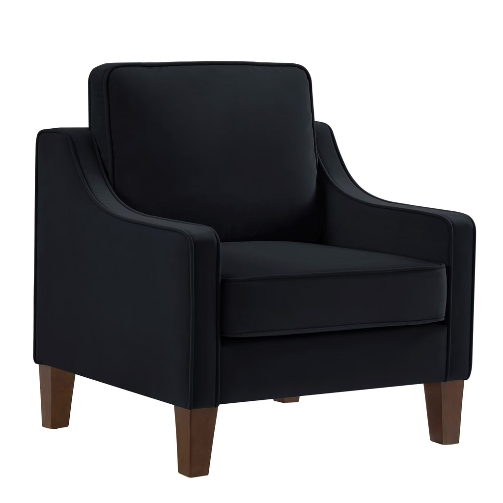 Black Velvet Armchair L83224