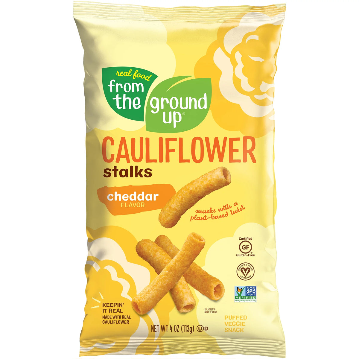 Cauliflower Cheddar Stalks, 4 oz bag K3346